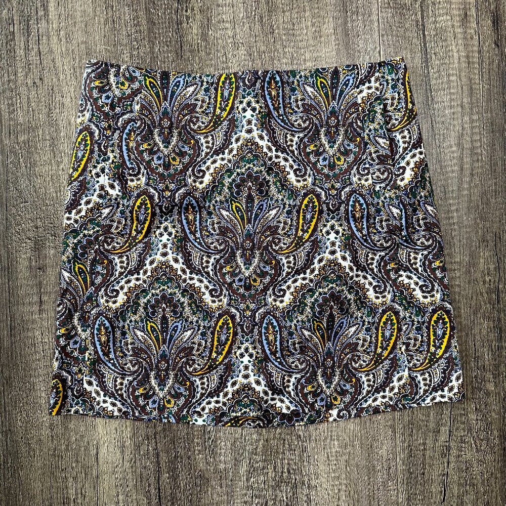 FINAL PRICE❗️CLOSET CLOSING J. Crew Paisley Print Mini Skirt – Size 0